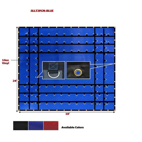 MDW-CS16-6031 SL STEEL TARP 24X18 BLU