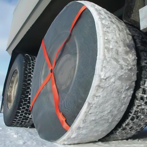 ES245-8CR TIRE SNOW SOCK PR 295/75R22.5