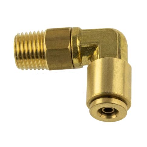 169PMT44 BRASS PLC MALE SWL ELBOW 1/4"