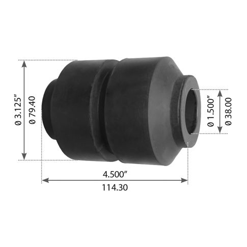 1607727C1 Suspension Equalizer Beam Center Bushing