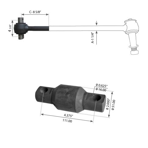 HD6661000H Suspension Thrust Arm