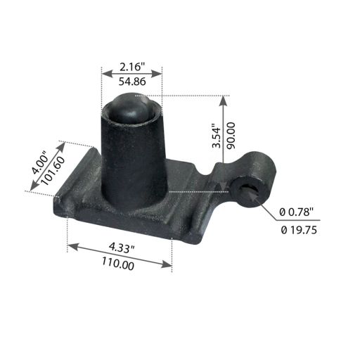 16-15214-000 Leaf Spring Axle U-Bolt Plate