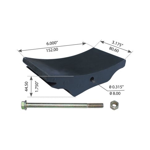 25QK248 Leaf Helper Spring Insulator Pad