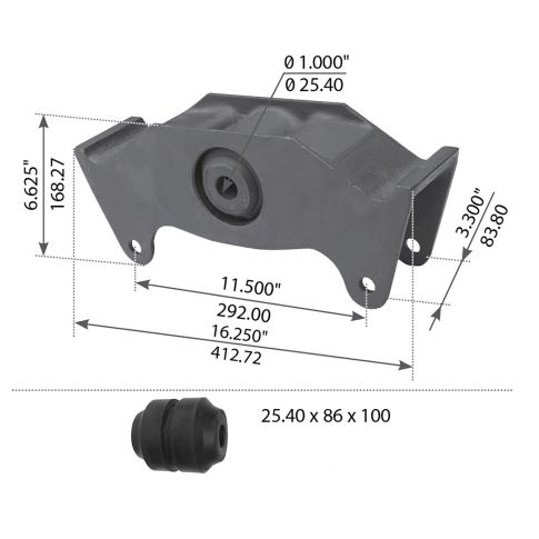 371013535 Suspension Equalizer Beam
