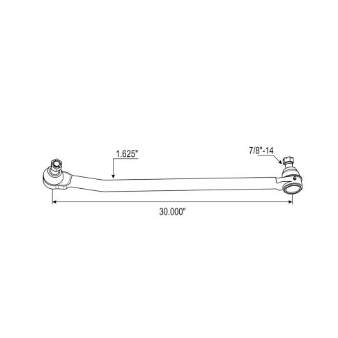 TRW L24VU8432B11 Steering Drag Link