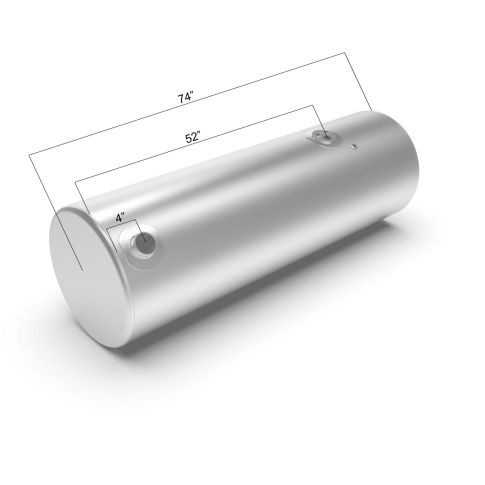 KW-245150-PRFM 150GAL RR FILL RH TANK 24.5X74