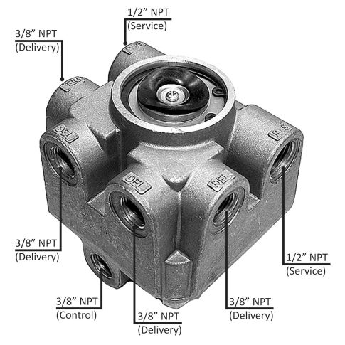 KN-28080 Relay Valve Replacement for Trucks | Fleetsworld